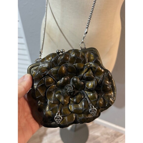 Brighton Women’s Roselie Evening Crossbody Bag Flower Shaped - Picture 4 of 8